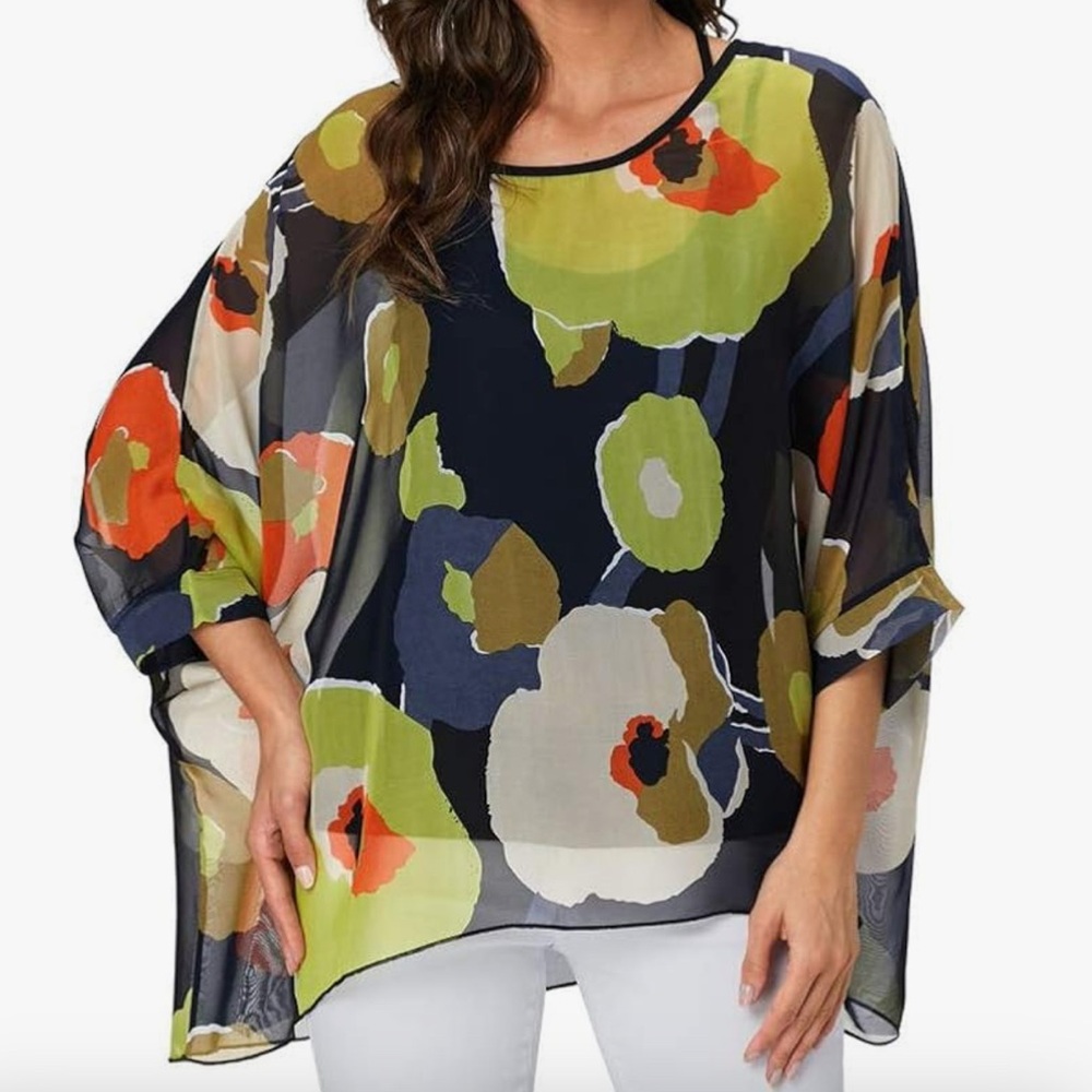 Set of 4 - Print Women's Flowy Tops